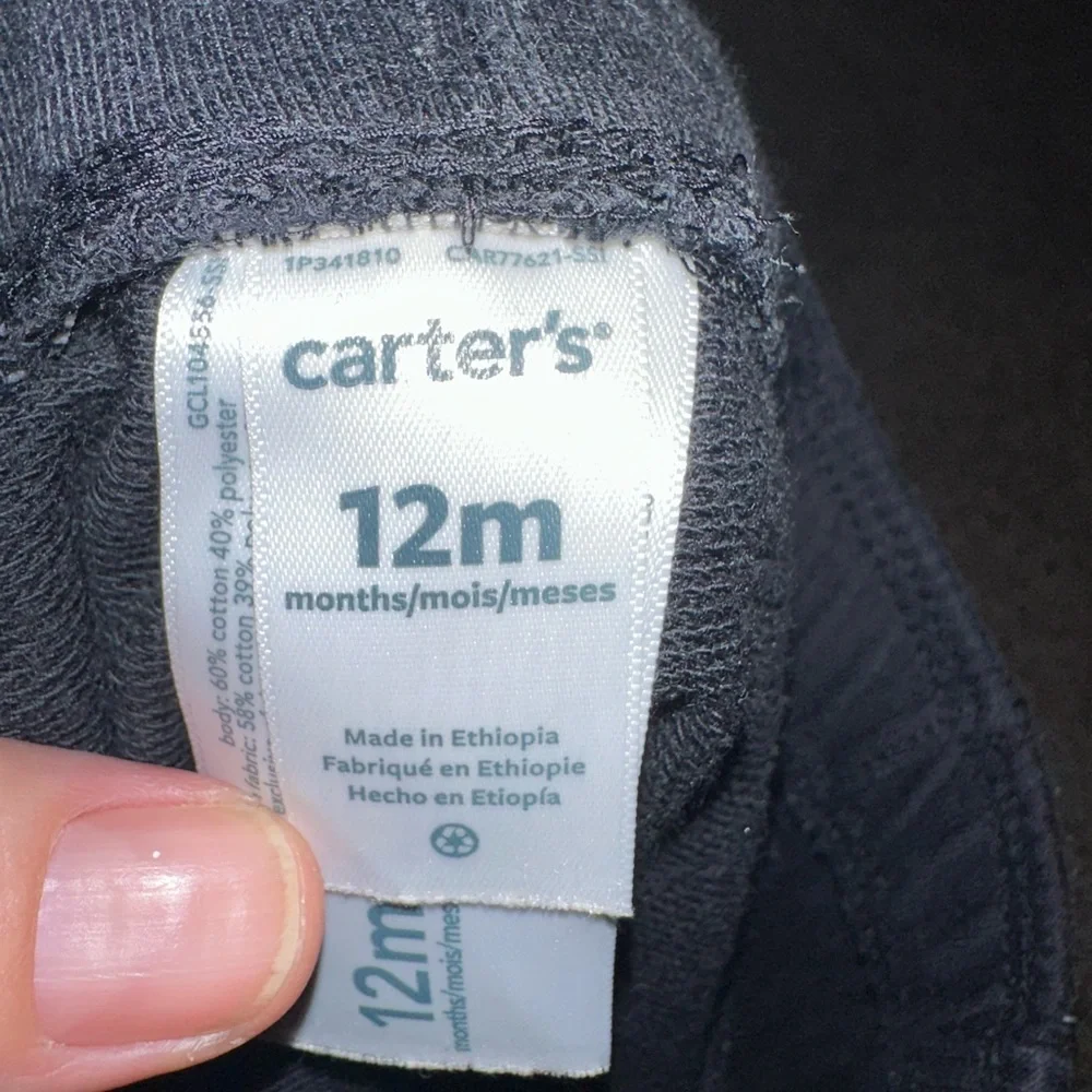 Kids Carter's black Jogger Pants